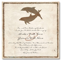 Dolphins Wedding Invites